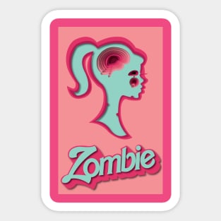 zombie barbie Sticker